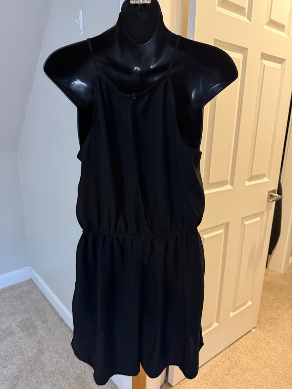 Women’s Black Halter Romper